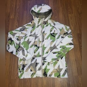 Burton G Poacher Dryride Snowboard Ski Jacket Geometric Small B3